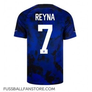 Vereinigte Staaten Giovanni Reyna #7 Replik Auswärtstrikot WM 2022 Kurzarm
